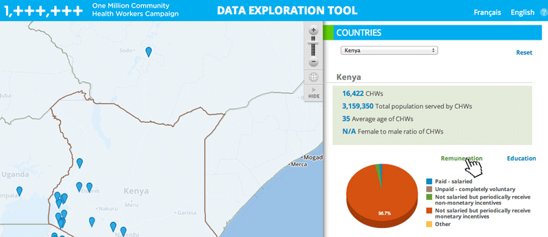 The Data Exploration tool contains remuneration and education data.